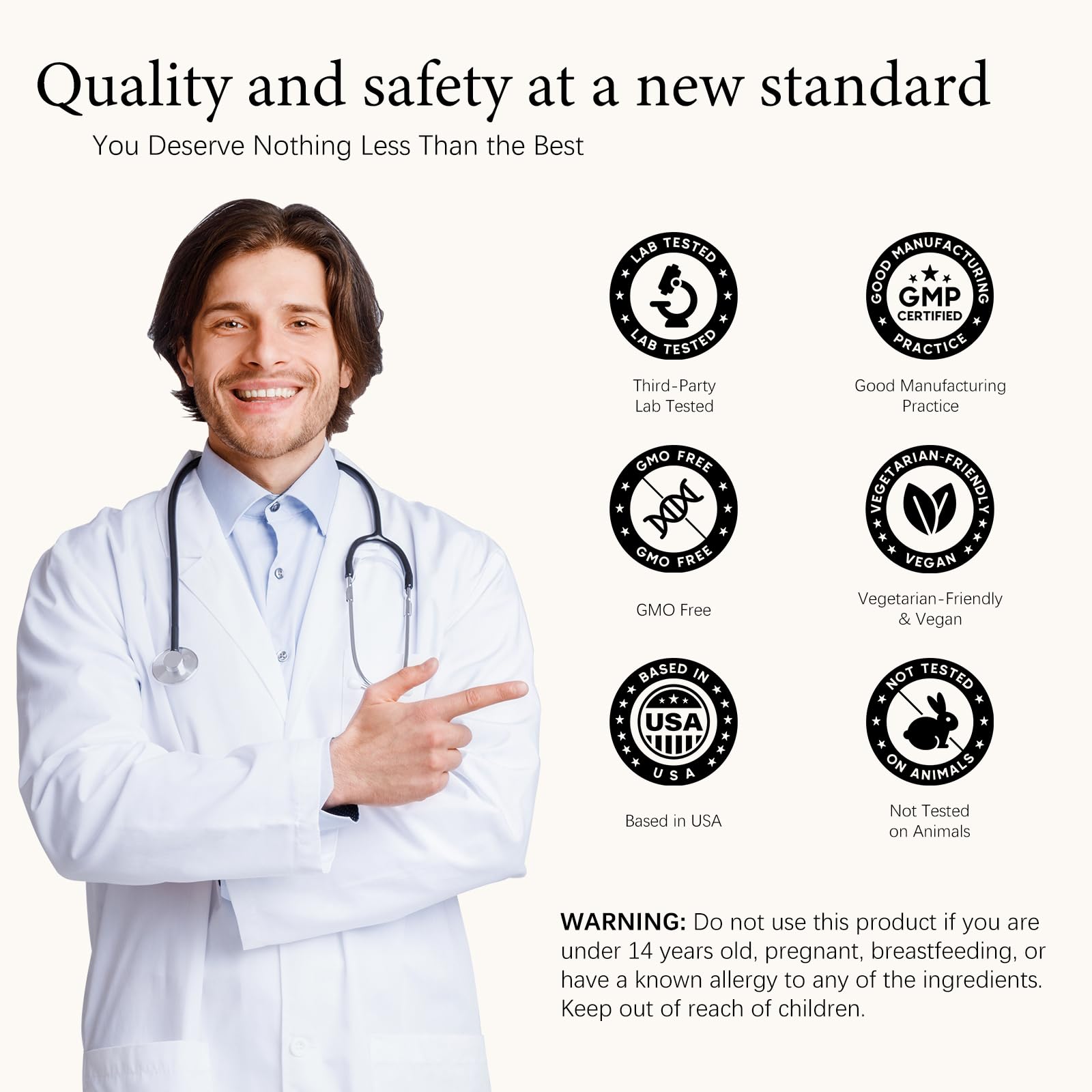 Oasis Force Organic GMP facility certification seal on packaging
