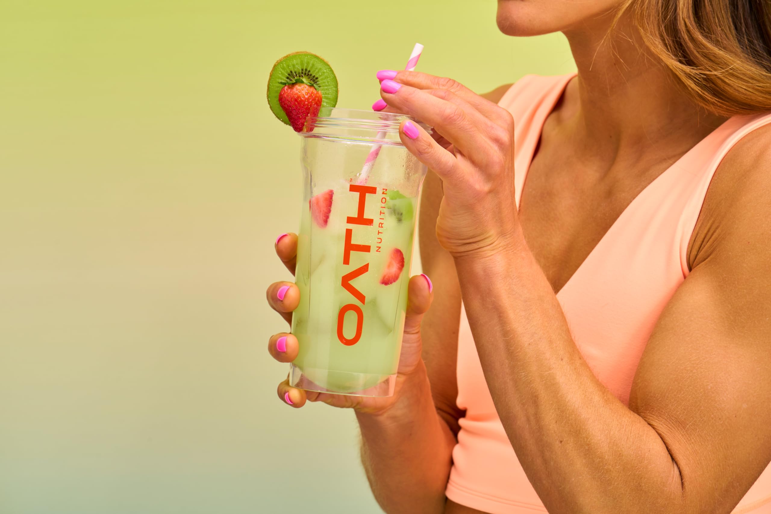 Oath Nutrition Clear Whey Isolate front package with kiwi strawberry flavor.