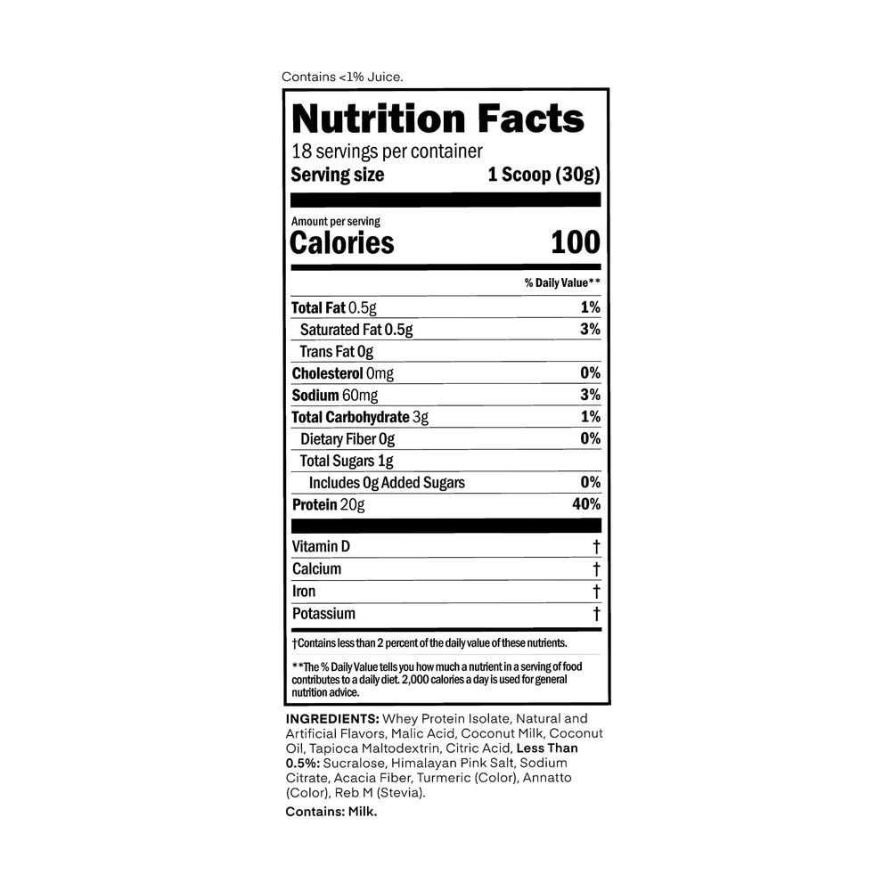Oath Clear Whey Island Mango ice cream mix for lighter desserts.