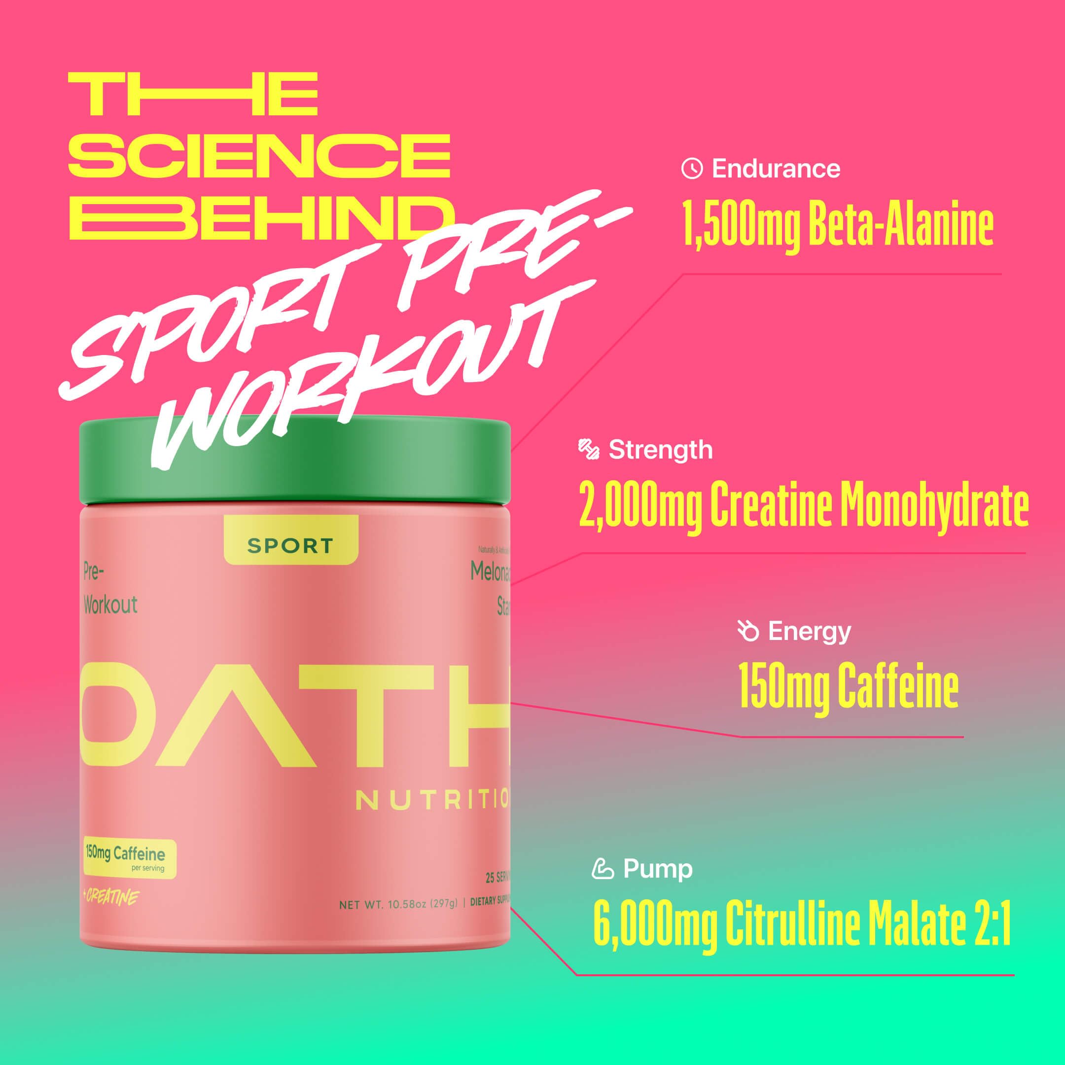 Oath Nutrition Melonade Stand label close-up highlighting ingredients