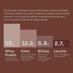 Oath Nutrition whey protein pancakes with protein power for a hearty breakfast.