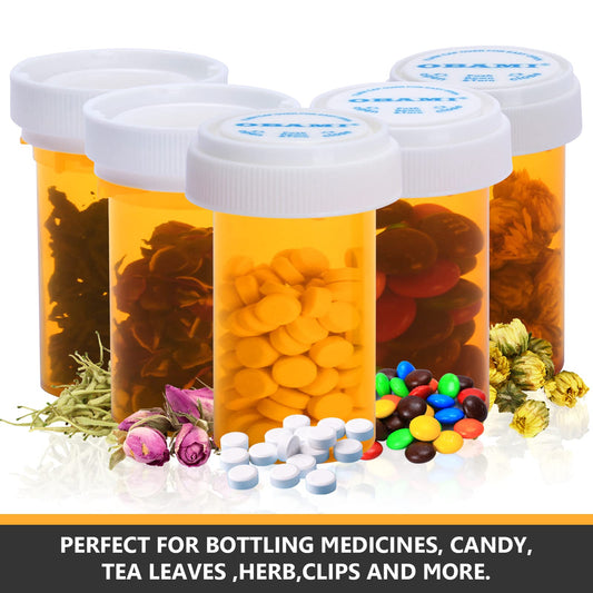 Obami child-resistant cap on bottle adds safety while traveling with small contents.