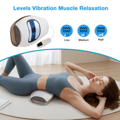 obbos back massager mode indicators illustrate customizable vibration for targeted comfort.