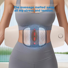 obbos lumbar traction heat settings dial demonstrates soothing warmth options after workouts.