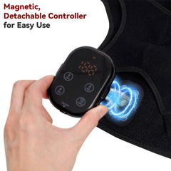 ObigaVc heating pad combines heat, red light, and vibration for multi-sensory relief
