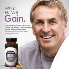O'blossom Liver Protect night-dosing setup suggests overnight support.