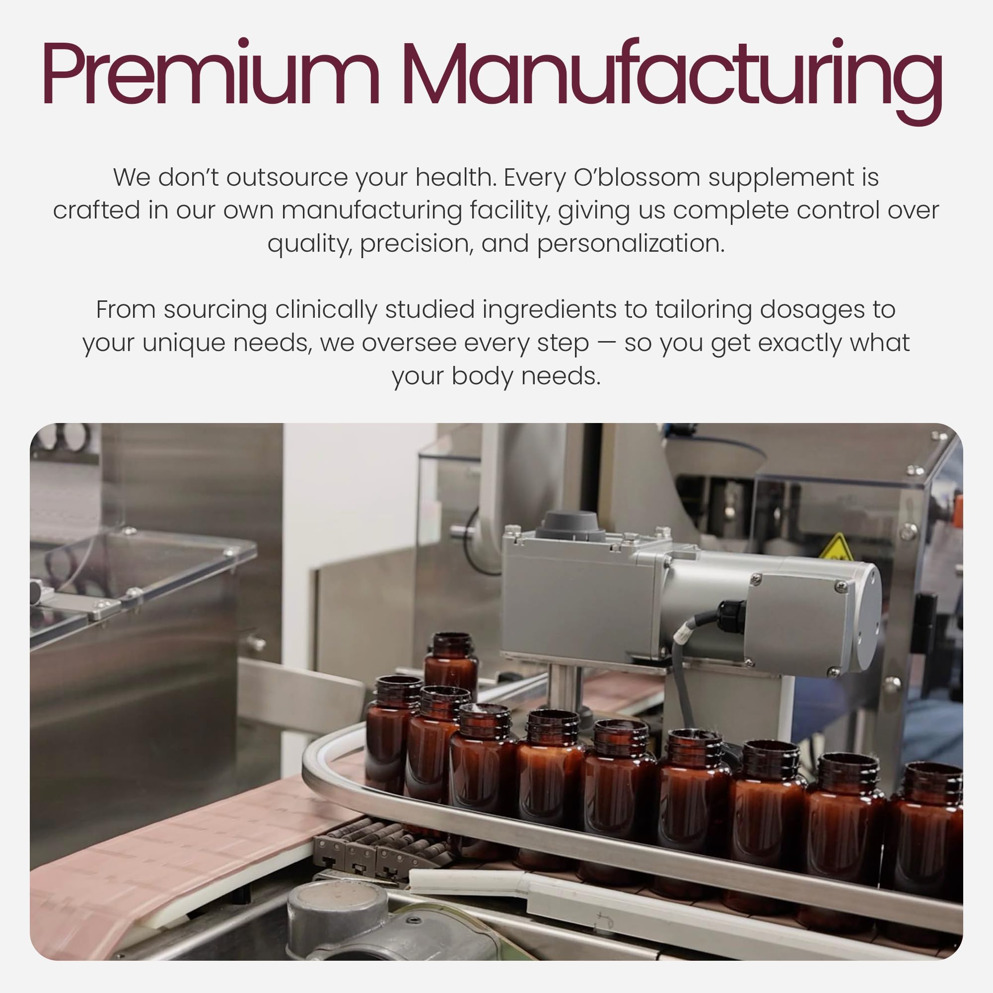 O'blossom Super Skin capsule poured into hand