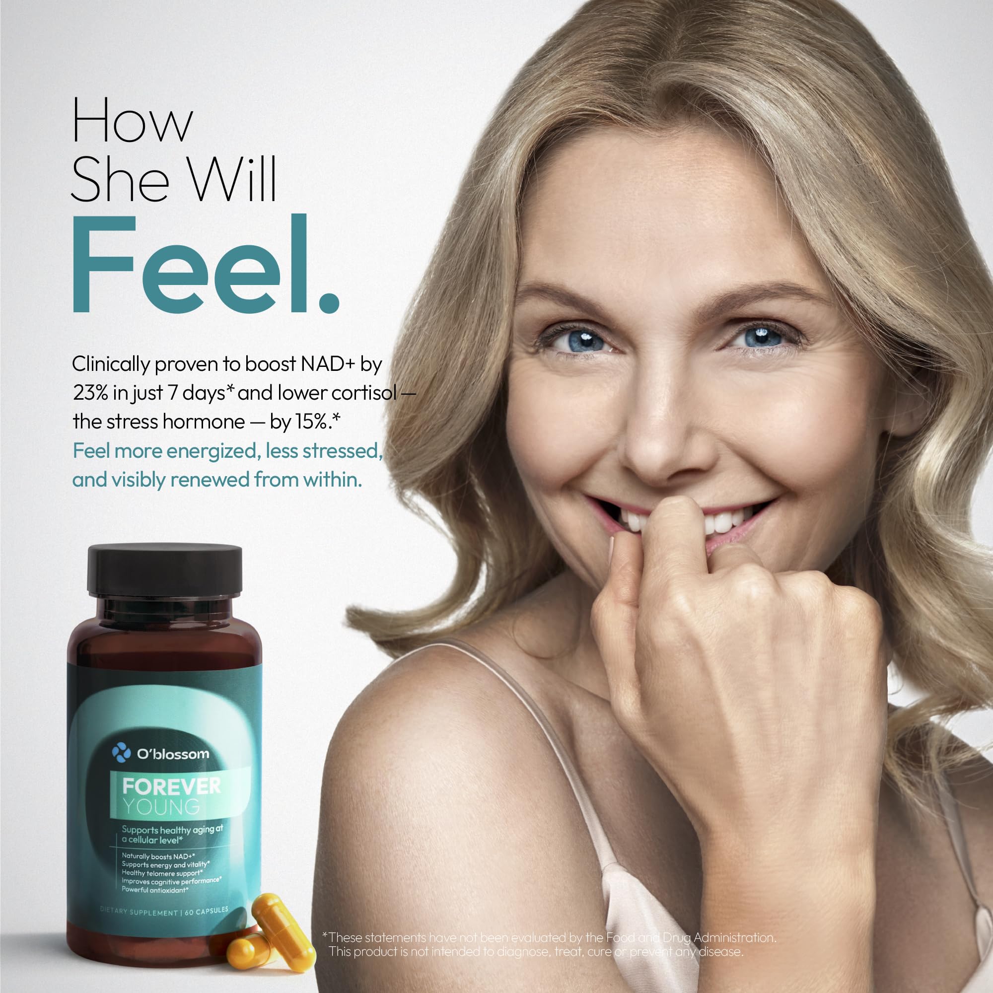 Oblossom Womens NADPlus energy image for active lifestyles