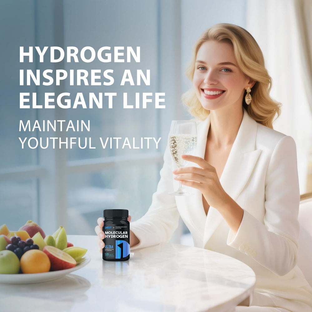 Obnobm hydrogen water tablets packaging with three bottles on table