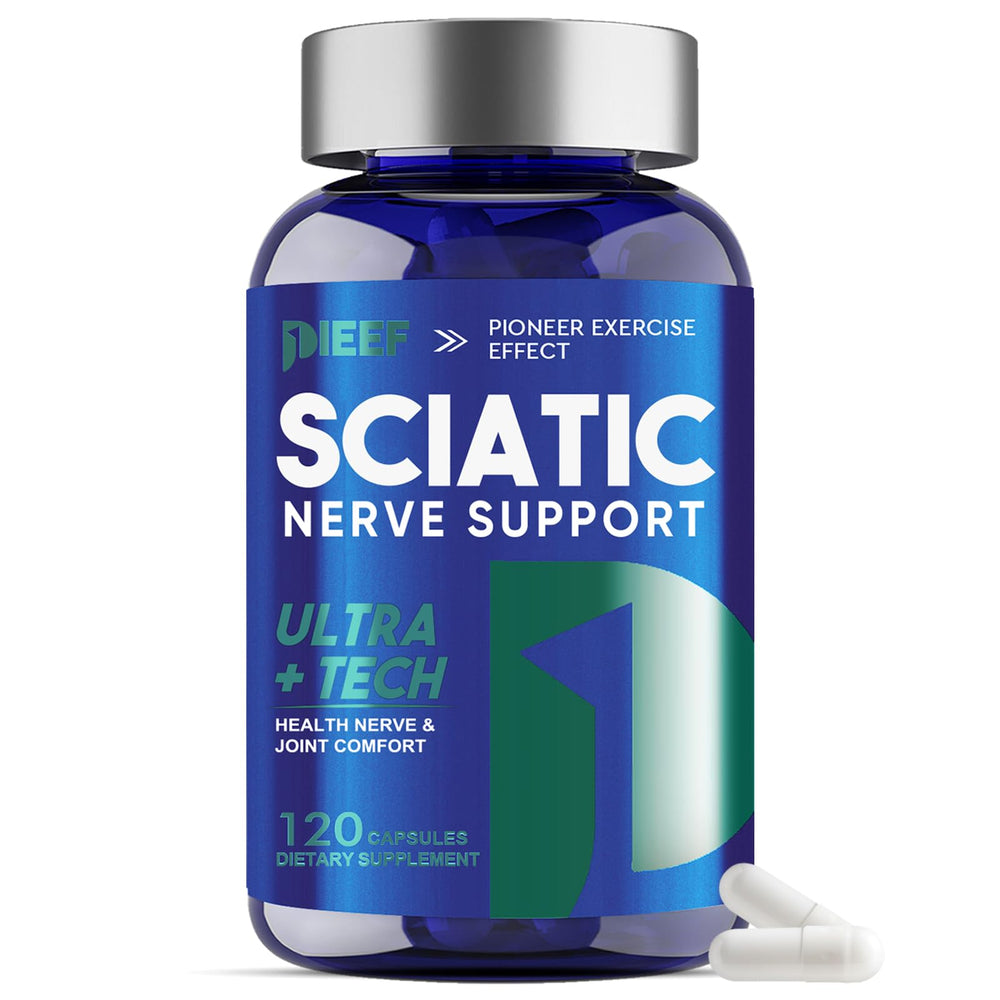 obnobm Sciatic Nerve Support bottle for easy daily nerve comfort and routine.