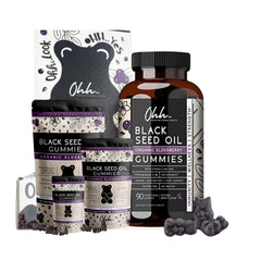 Obsidian Herbal Health gummies bottle promotes daily wellness on the go