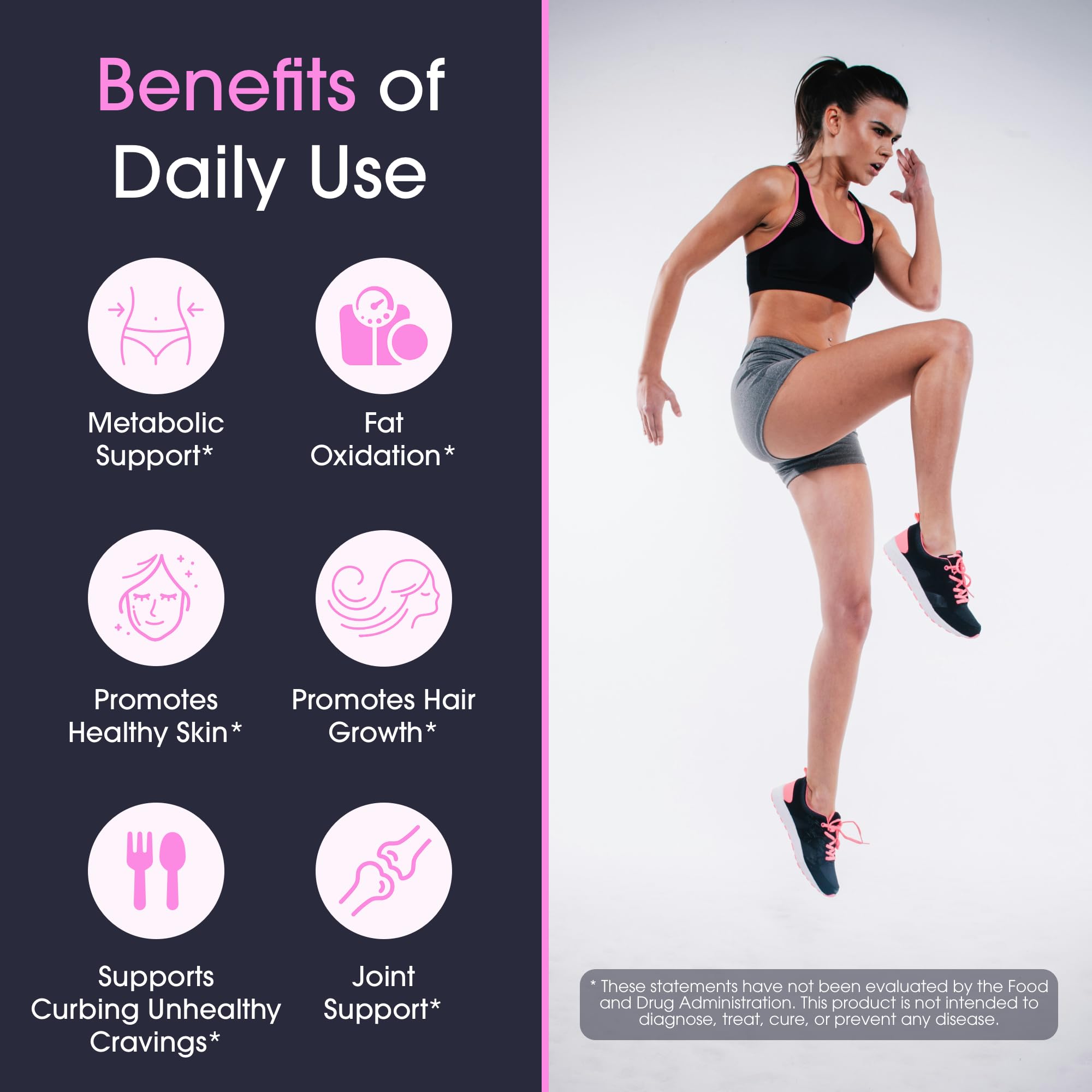 Serving idea: two Obvi Burn Elite capsules taken with breakfast and lunch.