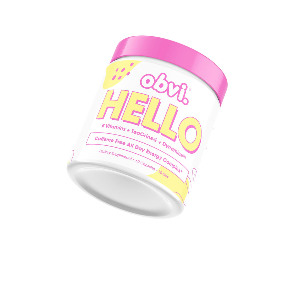 Obvi Hello capsules being dispensed for easy daily intake