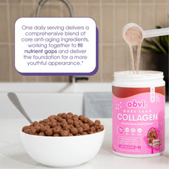 Obvi More Than Collagen bottle shown with 30 servings label