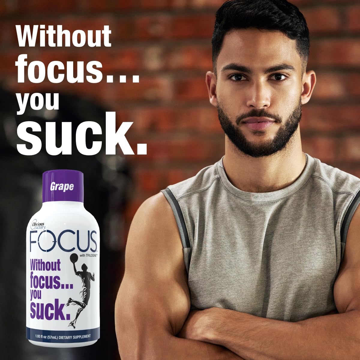 Obvious Factory Focus Shots Trilogine grape flavor for training sessions