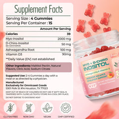 OCG gummies peach flavor, sugar-free, convenient daily supplement