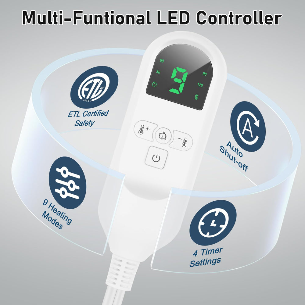 OCSOSO four timer settings enable safe, auto-off sessions.