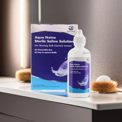 Oculus Curae Aqua Naina Plus dispensing tip promotes hygienic, spill-free handling.