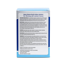 Preservative-free Aqua Naina saline for sensitive eyes and daily lens care.