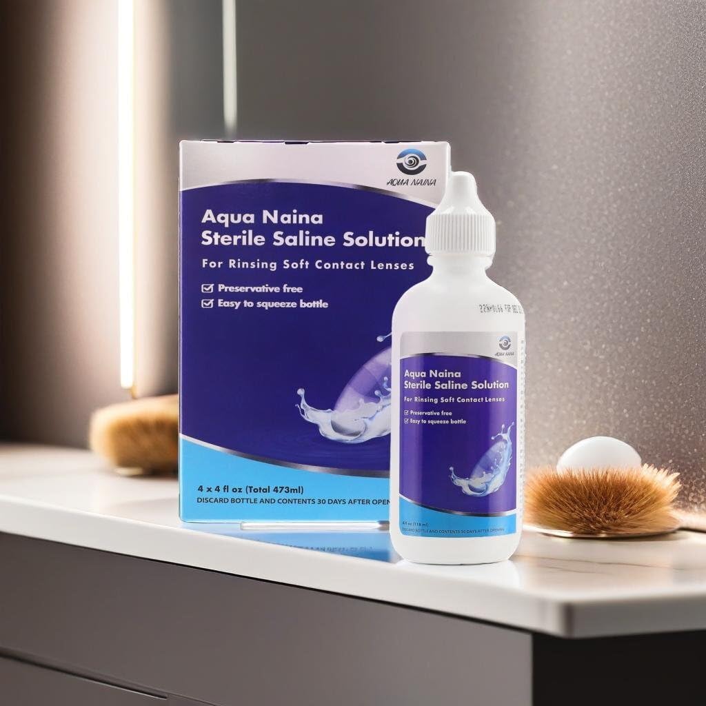 Oculus Curae Aqua Naina tamper-proof cap ensuring hygienic dispensing.