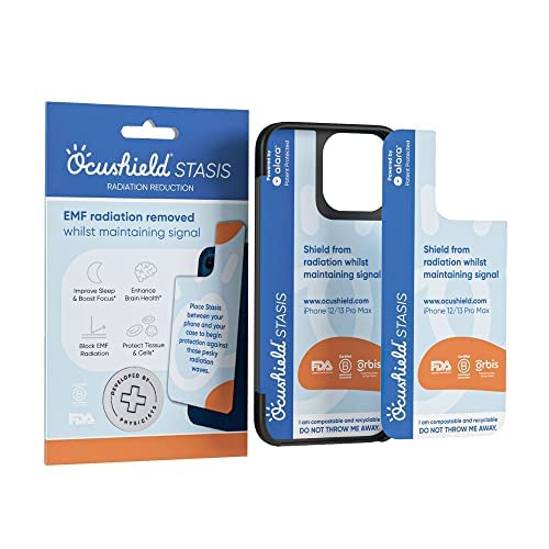 Ocushield Ultra Thin EMF Insert for iPhone 11, front view, discreet protection behind a case