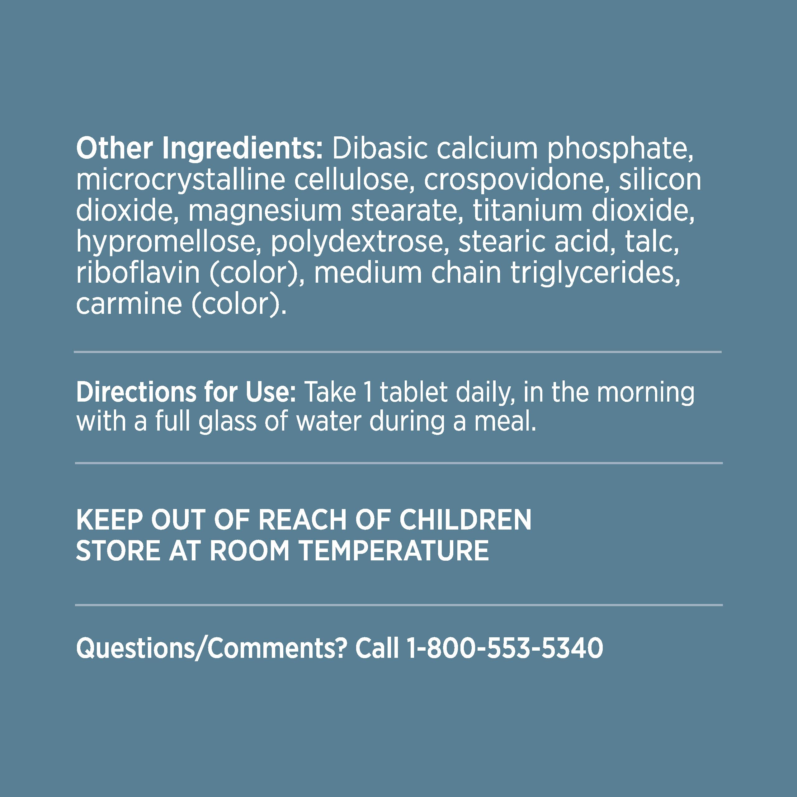 Ocuvite bottle label highlights essential vitamins and minerals for eye nourishment.