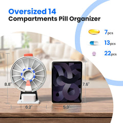 Odaro 14-day pill box to plan two weeks at a glance.