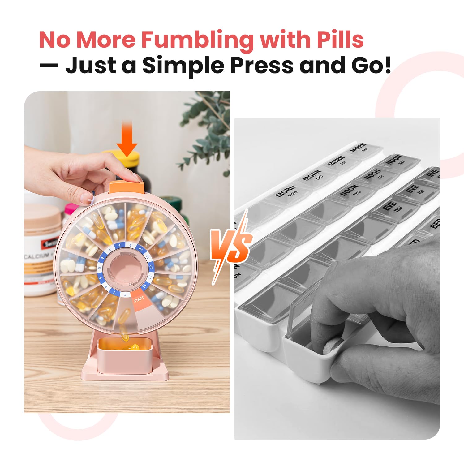 Odaro-pill-cup-removal-and-dose-step shows easy medication access.