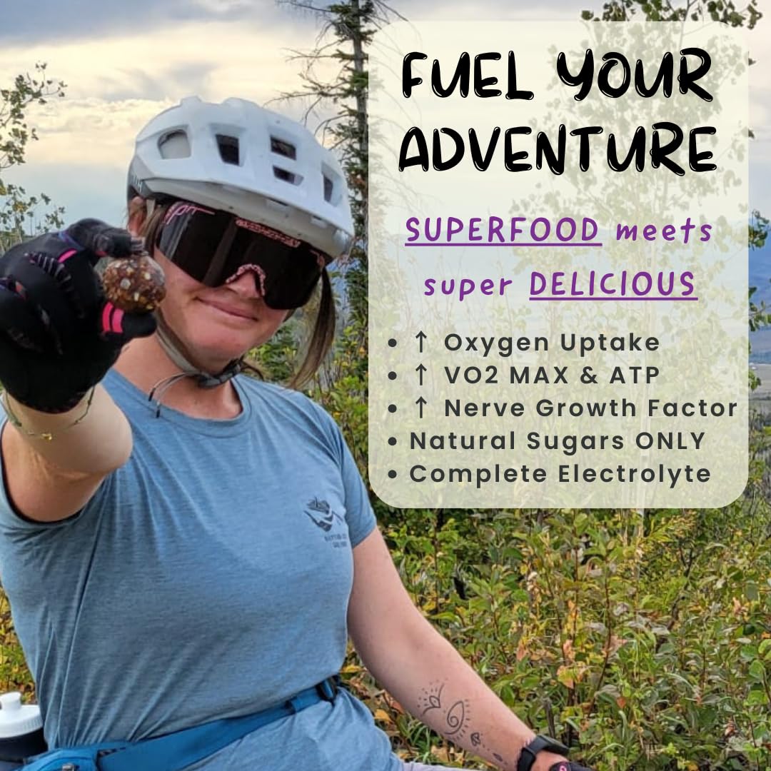 ODD BALLS Cherry energy balls ingredients reveal mushroom blend for clean energy