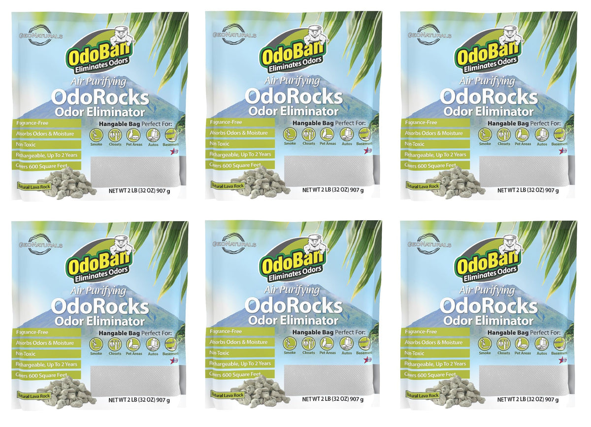OdoBan OdoRocks odor eliminator pack reduces everyday odors in any space.