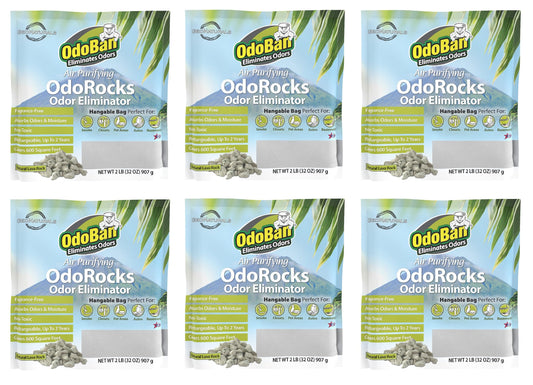 OdoBan OdoRocks odor eliminator pack reduces everyday odors in any space.