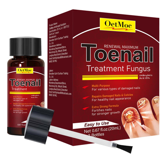 OETMOE toenail treatment extra strength bottle for deep repair of damaged nails.