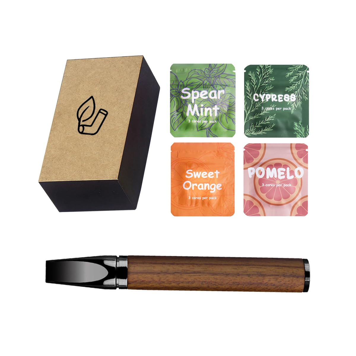 OFAK smokeless inhaler with spearmint core for a refreshing, calming breath