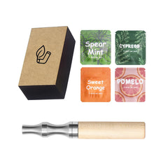 OFAK smokeless inhaler with spearmint core for quick cravings relief.