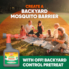 OFF! Backyard Bug Control designed for trees, shrubs, and vegetables in outdoor spaces.