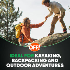 OFF! Deep Woods Sportsmen repels ticks, chiggers, and fleas from skin and clothing.