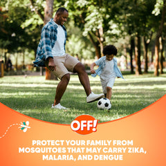 Non-greasy OFF! FamilyCare formula leaves no sticky residue.
