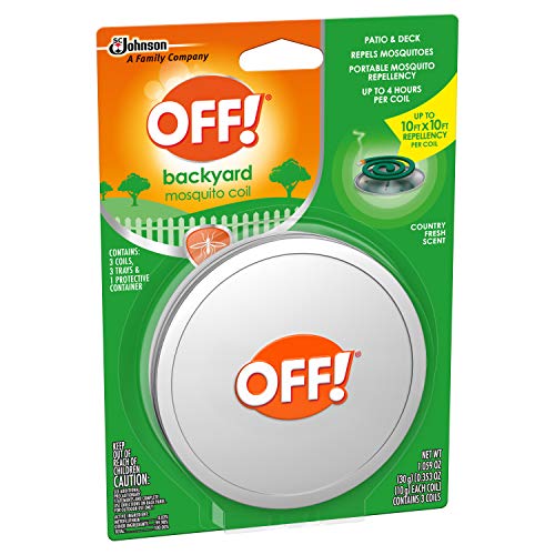 OFF! Mosquito Coil IV releases Country Fresh scent to enhance outdoor ambiance.