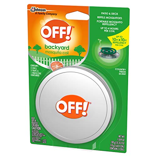 OFF! Mosquito Coil IV demonstrates 10 ft by 10 ft coverage in a semi-confined space.
