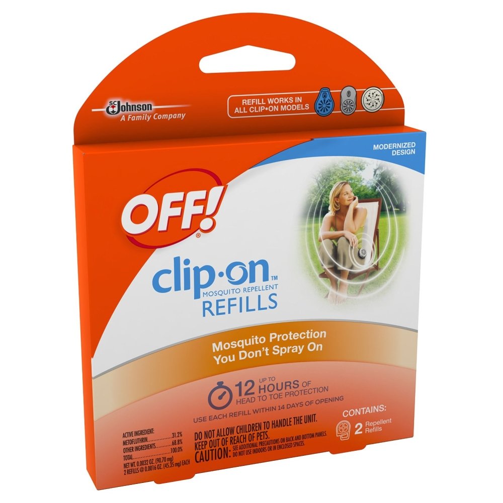 OFF! Clip-On LED indicator shows remaining protection time.
