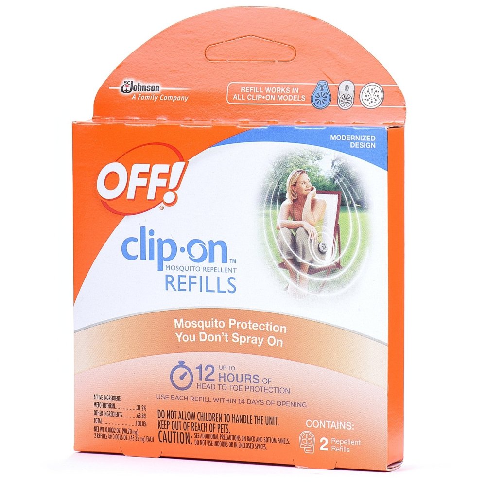 OFF! Clip-On refill up to 12 hours of protection.