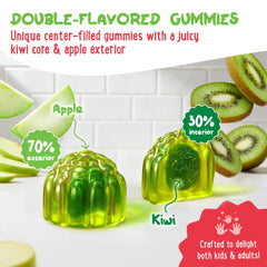 OH MY CHEWY gummies label closeup highlighting 400mg magnesium and vitamins B6 and D3.
