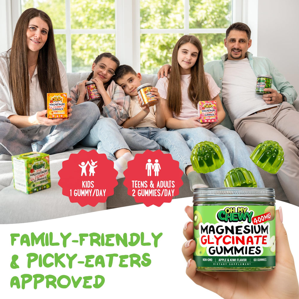 OH MY CHEWY gluten-free vegan pack image conveying clean label promise.