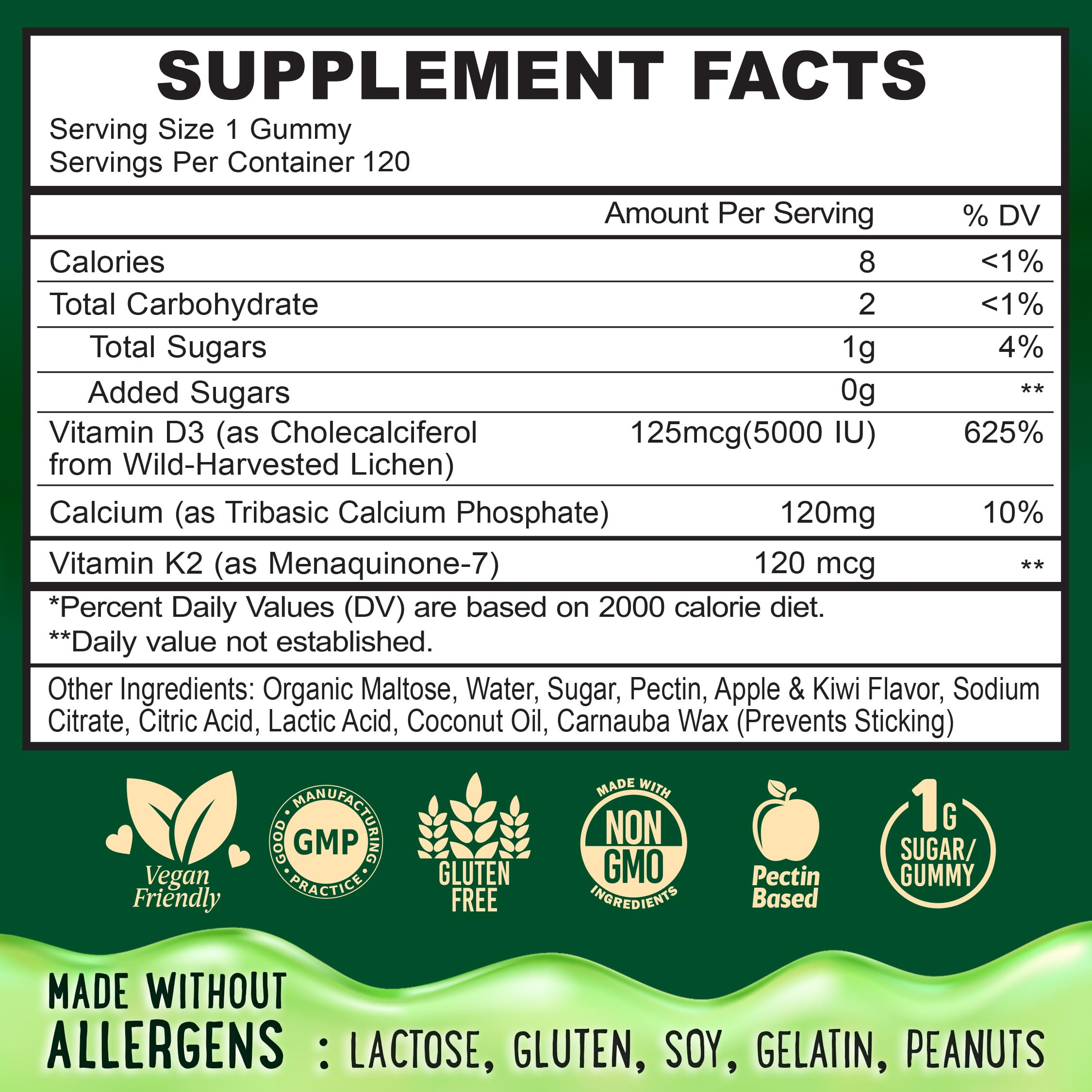 OH MY CHEWY pack shot shows convenient 120-count bottle for family use and routine.