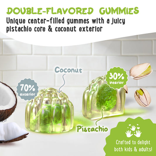OH MY CHEWY gummies with dual fruity flavors appeal to picky eaters.