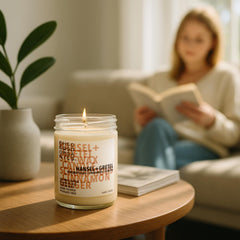 OH SO GOOD ORGANICS fall decor candle ready for autumn celebrations