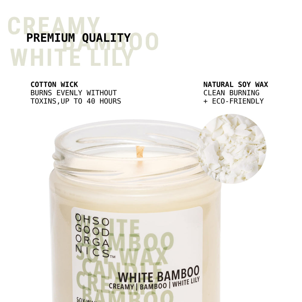 OH SO GOOD ORGANICS 16oz candle size for extended fragrance in any room.