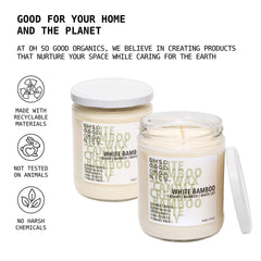 OH SO GOOD ORGANICS refreshing bamboo scene with green florals aroma.