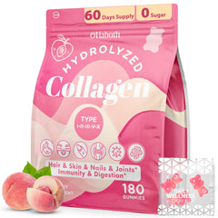 OHaboth Collagen Gummies bottle closeup for daily use.