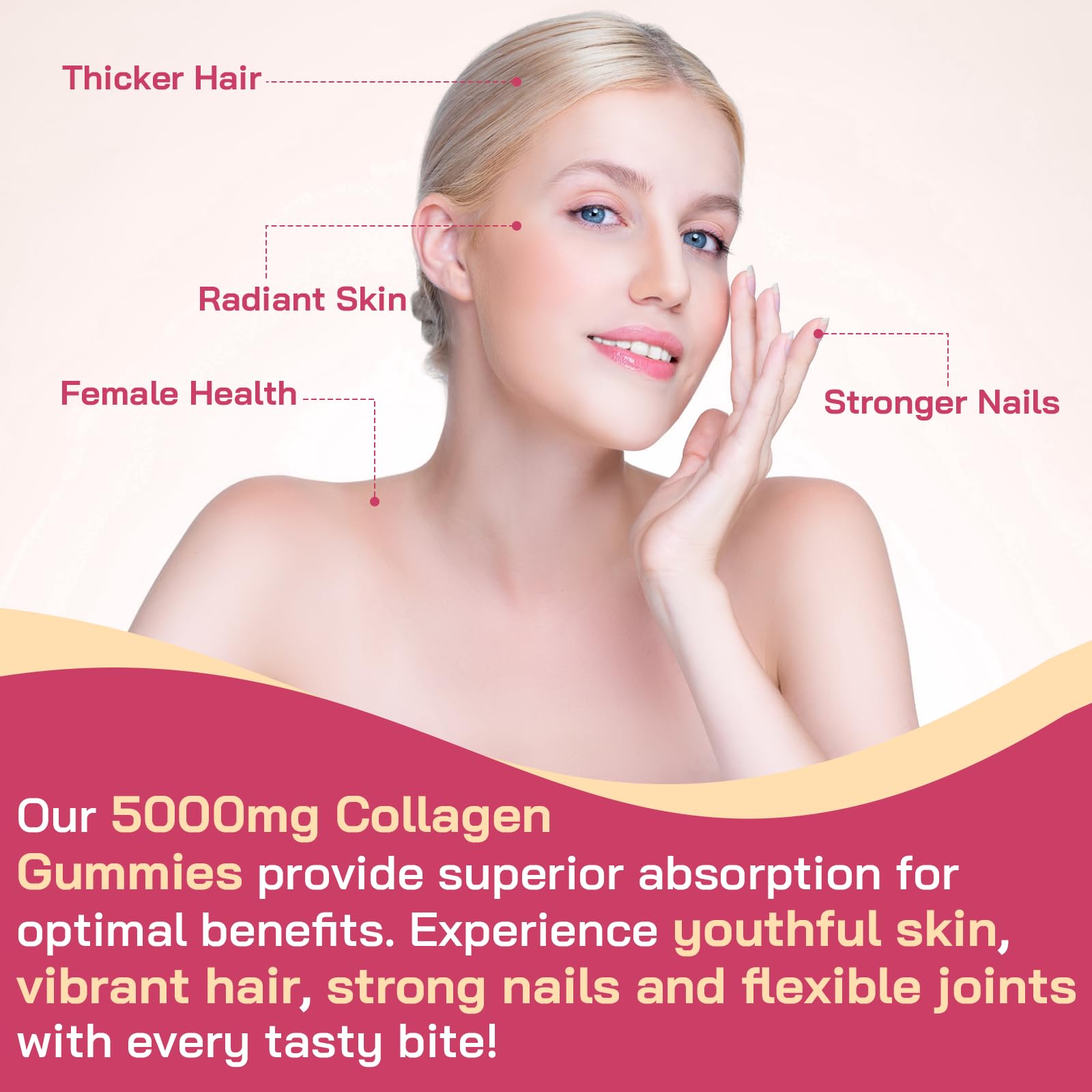 OHaboth Collagen Gummies hand-pickup emphasizes easy intake.